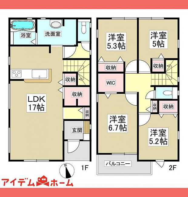 1号棟 間取図