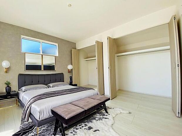 2号棟（2025年10月）撮影 ※本画像はCGで作成しており、実際に家具は置かれておりません。