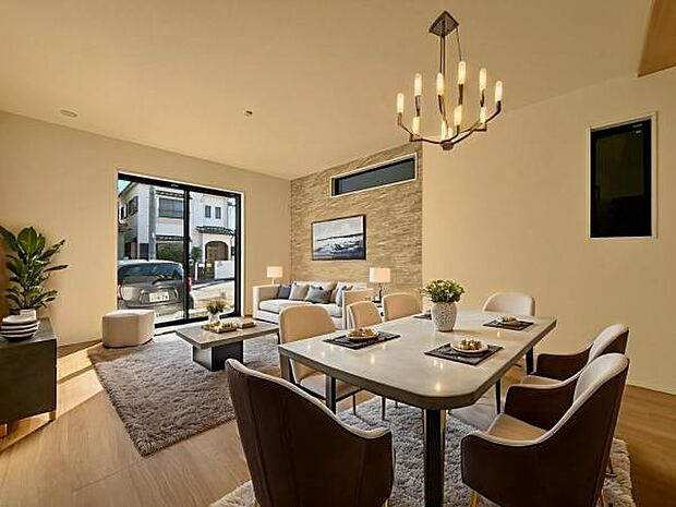 2号棟　内観写真 (本画像はCGで作成されており、実際に現地に家具は置かれておりません。) 