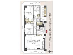サニータウン習志野台サンハイツ 3LDKの間取図画像