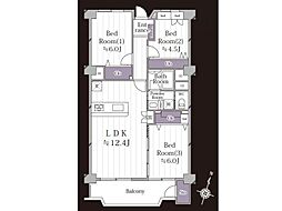 間取図画像 3LDK