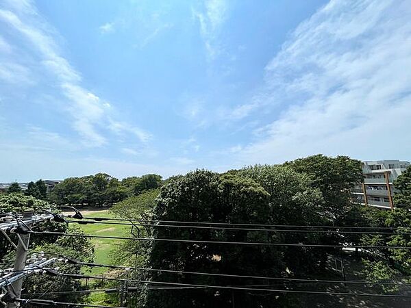 前面が公園のため、澄み渡る青空と豊かな緑が目の前に広がり、日々の暮らしに心地よい開放感と癒やしをもたらします。四季折々の自然を感じながら、ゆったりと過ごせる贅沢な空間です。