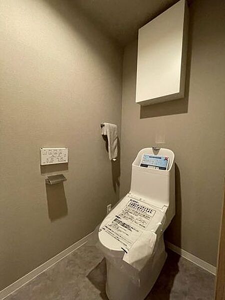 毎日使うトイレは落ち着きと清潔感のあるデザイン