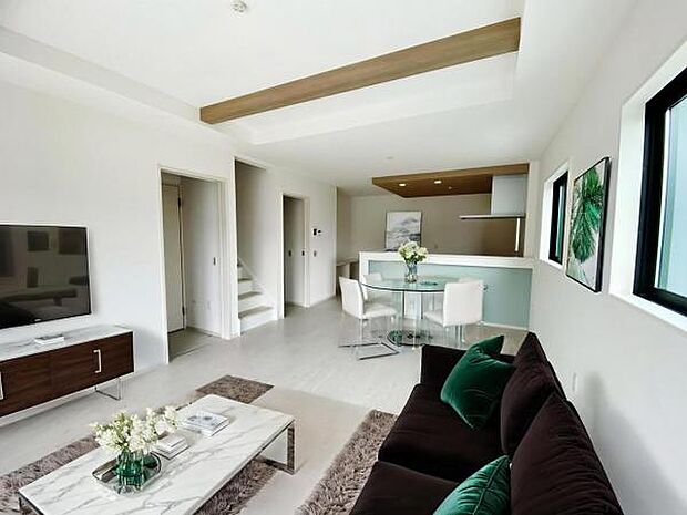 2号棟（2025年7月）撮影 ※本画像はCGで作成しており、実際に家具は置かれておりません。