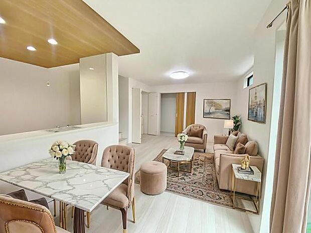 2号棟(2025年7月)撮影 ※本画像はCGで作成しており、実際に家具は置かれておりません。