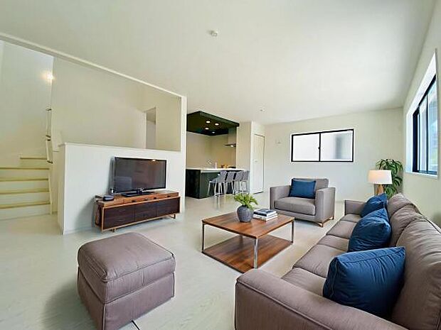 2号棟(2025年7月)撮影 ※本画像はCGで作成しており、実際に家具は置かれておりません。