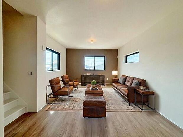 ☆B号棟内観写真☆ ※本画像はCGで作成しており、実際に家具は置かれておりません。