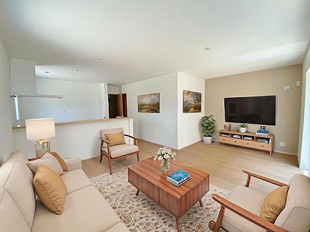 内観(2025年7月)撮影 ※本画像はCGで作成しており、実際に家具は置かれておりません。