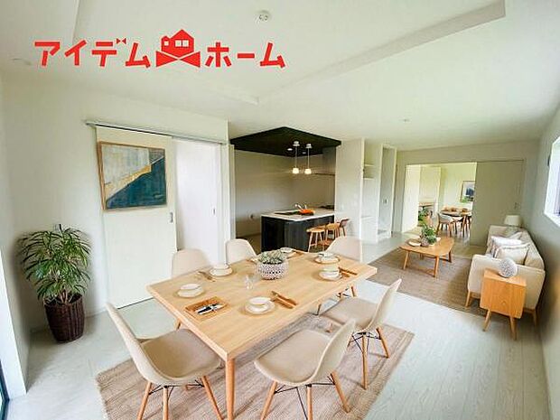 2号棟（2025年9月）撮影 ※本画像はCGで作成しており、実際に家具は置かれておりません。 