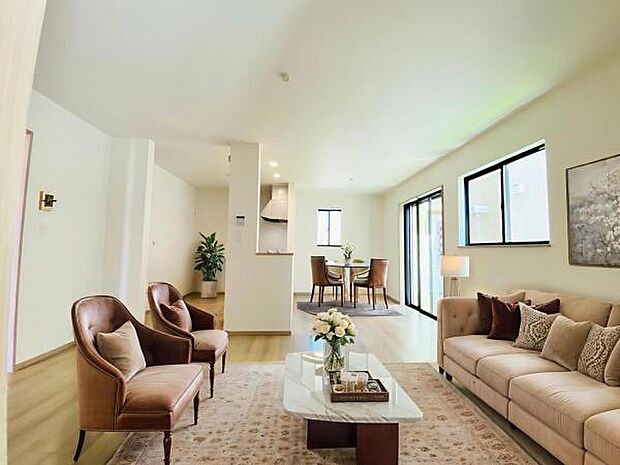 内観（2025年8月）撮影 ※本画像はCGで作成しており、実際に家具は置かれておりません。 