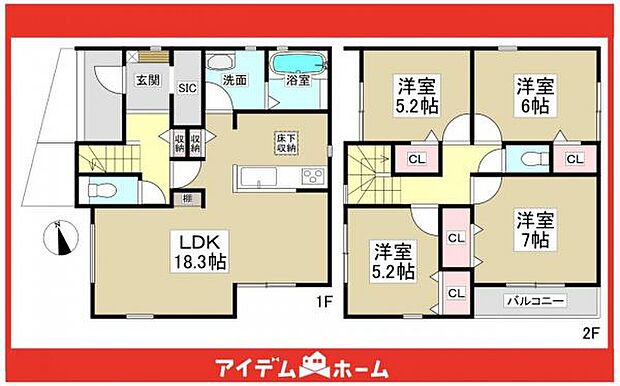☆1号棟間取図☆