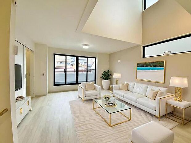 1号棟(2025年7月)撮影 ※本画像はCGで作成しており、実際に家具は置かれておりません。