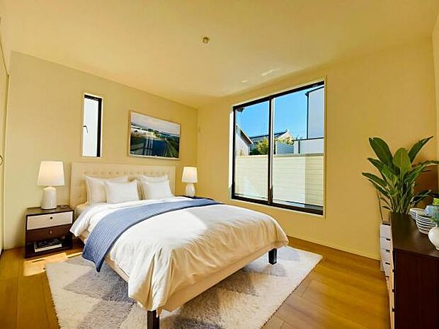 2号棟（2025年11月）撮影 ※本画像はCGで作成しており、実際に家具は置かれておりません。