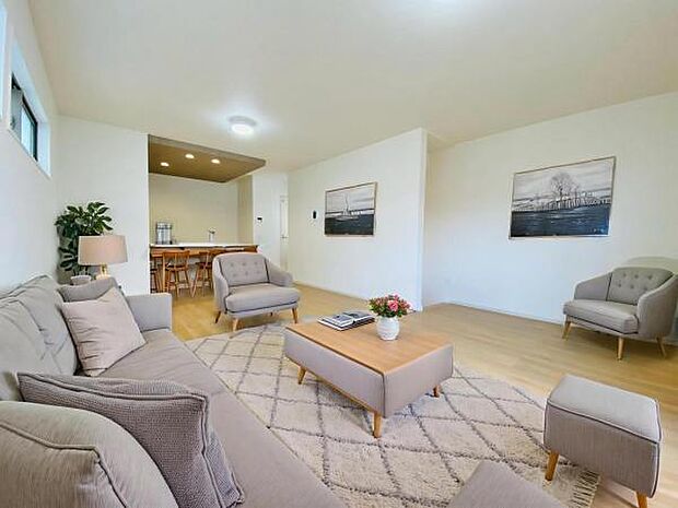 1号棟(2026年1月)撮影 ※本画像はCGで作成しており、実際に家具は置かれておりません。