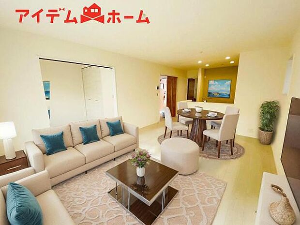 1号棟（2026年1月）撮影 ※本画像はCGで作成しており、実際に家具は置かれておりません。 