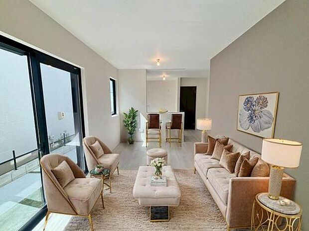 ☆C号棟内観☆ ※本画像はCGで作成しており、実際に家具は置かれておりません。