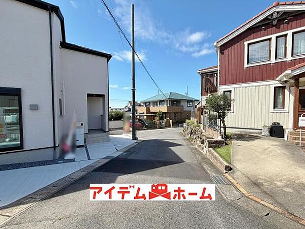 東側道路（2026年9月）撮影