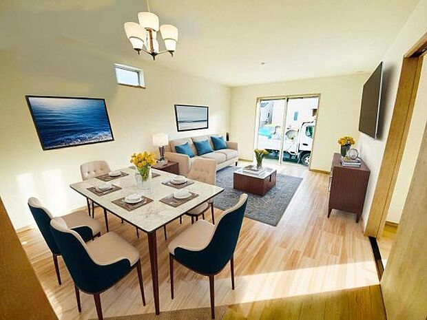 B号棟(2026年1月)撮影 ※本画像はCGで作成しており、実際に家具は置かれておりません。