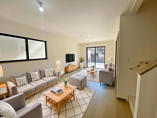 B号棟（2026年2月）撮影 ※本画像はCGで作成しており、実際に家具は置かれておりません。 