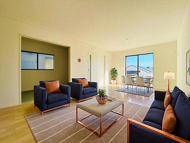 2号棟（2026年1月）撮影 ※本画像はCGで作成しており、実際に家具は置かれておりません。