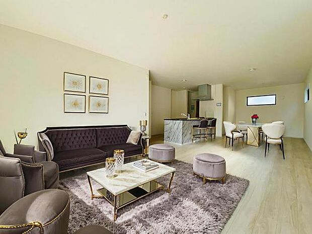 2号棟（2025年11月）撮影 ※本画像はCGで作成しており、実際に家具は置かれておりません。