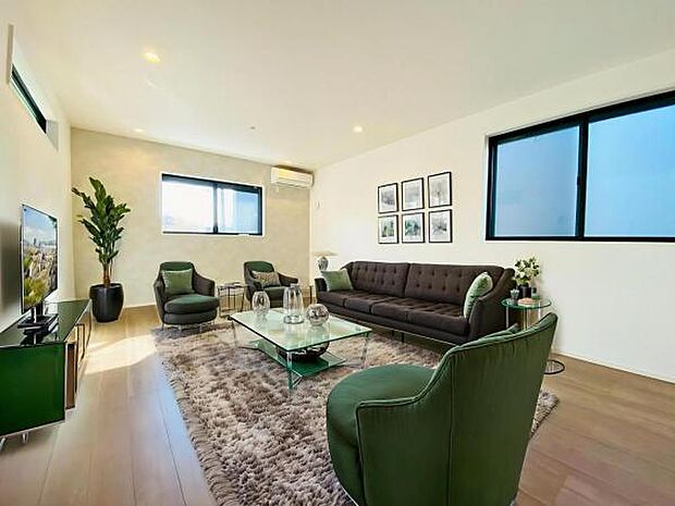 1号棟（2025年11月）撮影 ※本画像はCGで作成しており、実際に家具は置かれておりません。