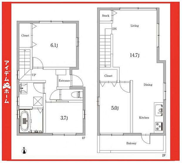 ☆B号棟間取図☆