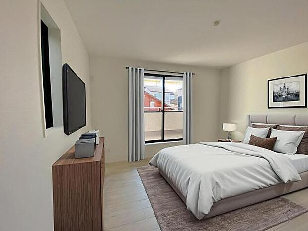 3号棟(2026年2月)撮影 ※本画像はCGで作成しており、実際に家具は置かれておりません。