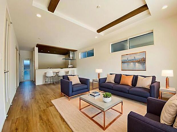 2号棟(2026年1月)撮影 ※本画像はCGで作成しており、実際に家具は置かれておりません。