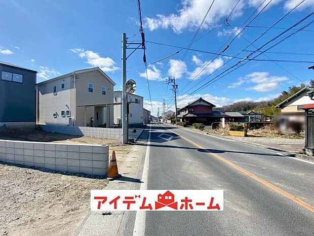 北側道路（2026年2月）撮影