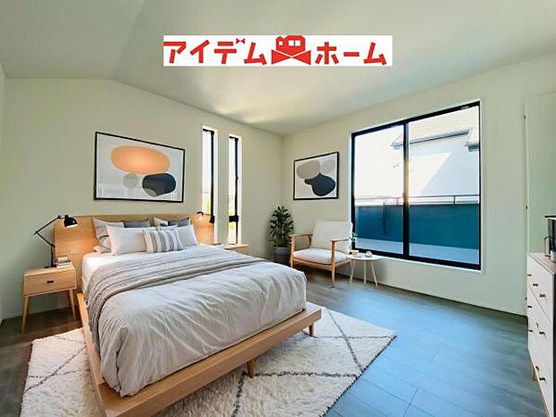 1号棟(2026年5月)撮影 ※本画像はCGで作成しており、実際に家具は置かれておりません。