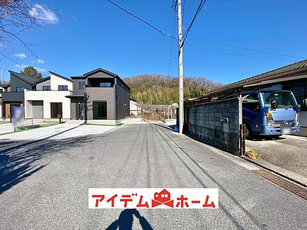 東側道路（2026年2月）撮影