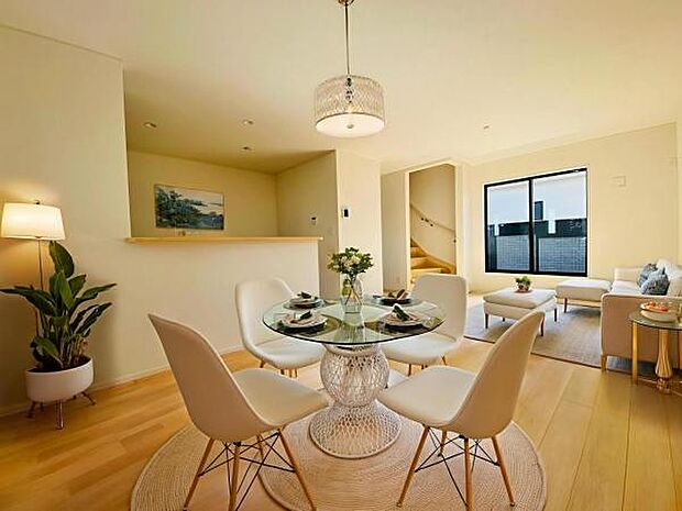 1号棟(2026年2月)撮影 ※本画像はCGで作成しており、実際に家具は置かれておりません。