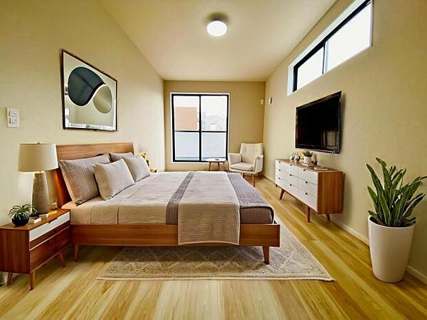 2号棟（2026年3月）撮影 ※本画像はCGで作成しており、実際に家具は置かれておりません。 