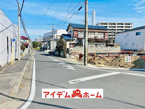 西側道路（2026年2月）撮影