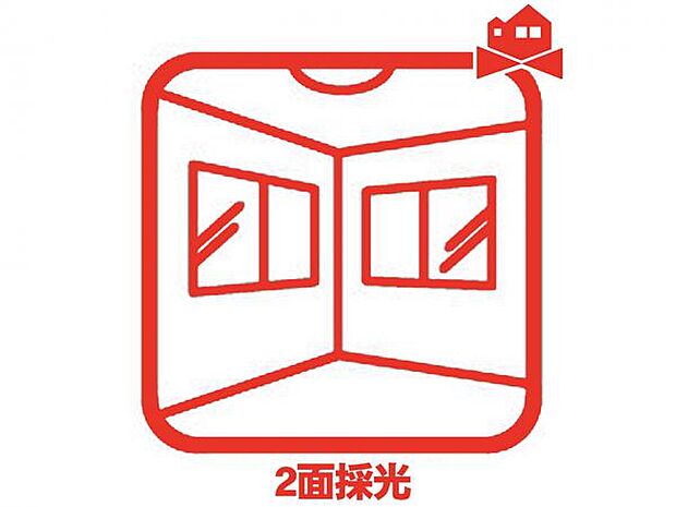 2面採光の明るい居室☆