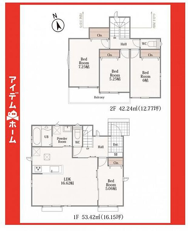 ☆F号棟間取図☆