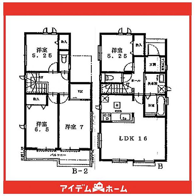 ☆B号棟間取図☆