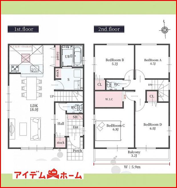 2号棟　間取り図　