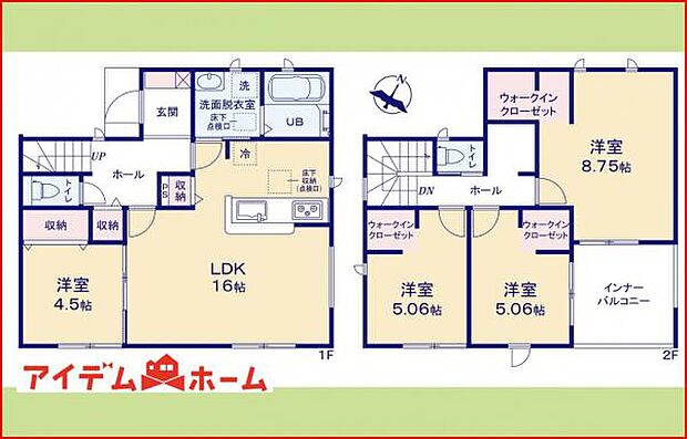 1号棟 間取り図