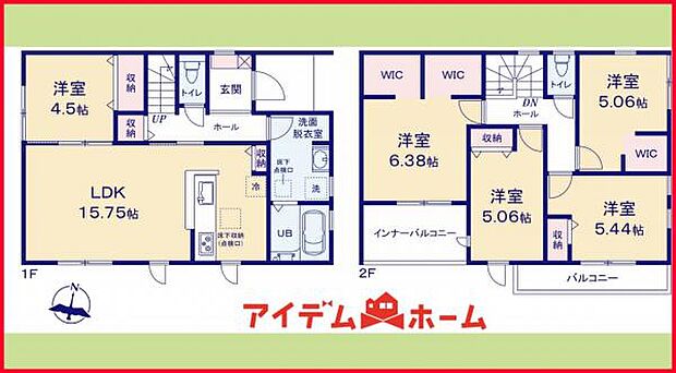 1号棟　間取り図　