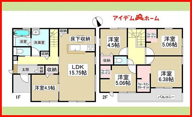 1号棟 間取り図