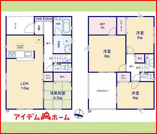1号棟　間取り図　