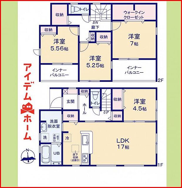 1号棟　間取り図　