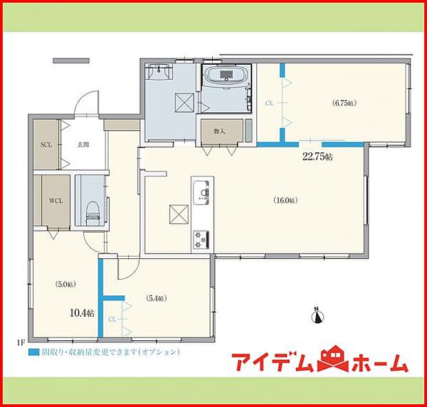 B号棟　間取り図 　  