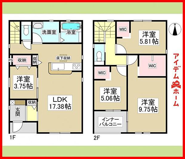 2号棟　間取り図　