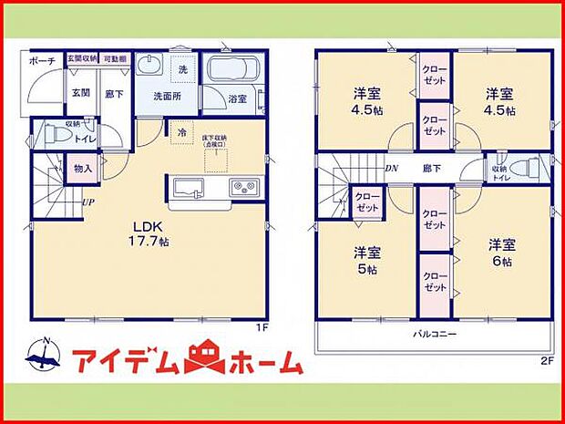 1号棟　間取り図　