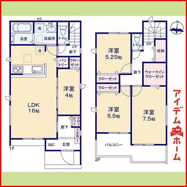 1号棟　間取り図　
