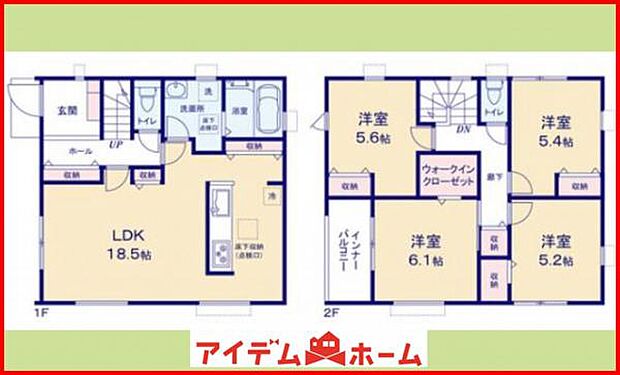 1号棟 間取り図
