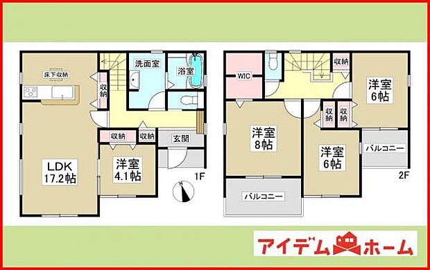 1号棟　間取り図　